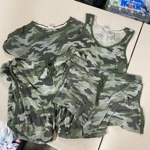 Camo Tank and Shorts Set